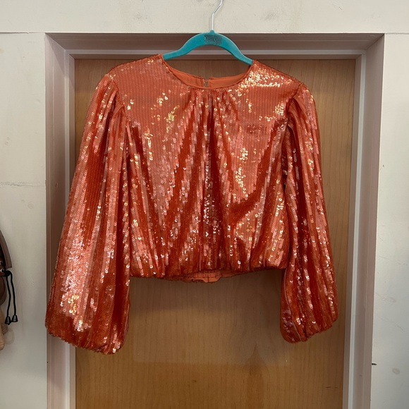 J Crew Two Piece Holiday Party Sequin Outfit - size S (top) and size 4 (skirt) - Picture 3 of 7